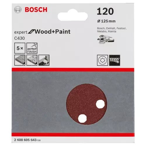 BOSCH Brúsny list C430, 5-kusové balenie (3)