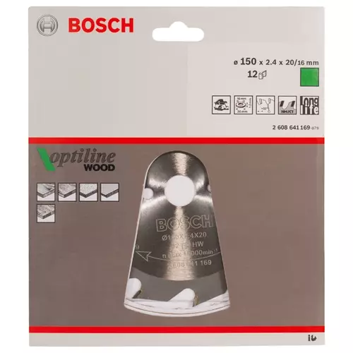 BOSCH Kotúč PRO Wood na drevo pre okružné píly, 150 x 2,4 x 20 mm (20)