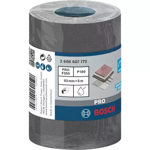 BOSCH Rolka brúsneho papiera PRO C355, 93 mm, 5 m, G180 (3)