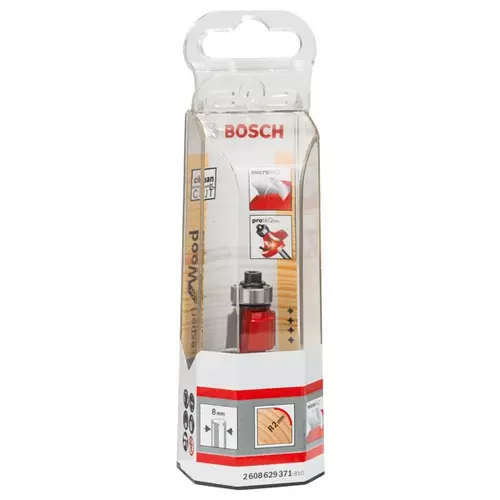 BOSCH Zaobľovacia fréza Expert for Wood, 8 mm, d = 16,7 mm, r1 = 2 mm, l = 12,7 mm, g = 55 mm (3)