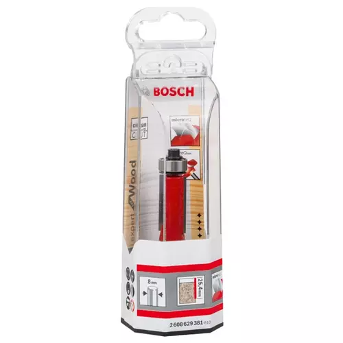 BOSCH Zarovnávacia fréza Expert for Wood Laminate, 8 mm, d1 = 12,7 mm, l = 25,4 mm, g = 71,5 mm (3)