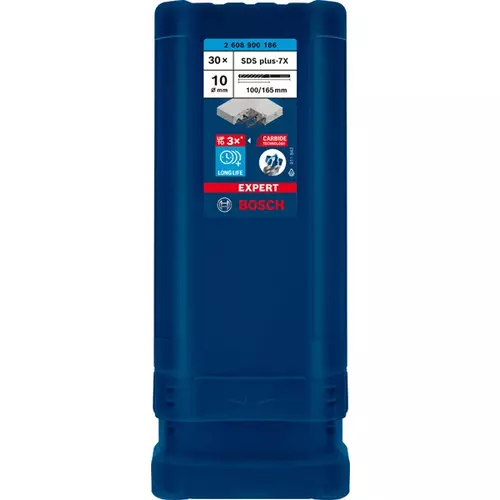 BOSCH Príklepový vrták EXPERT SDS plus-7X, 10 x 100 x 165 mm, 30 ks (2)