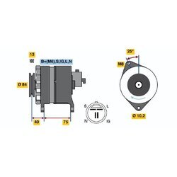 Alternátor BOSCH 0 986 037 841