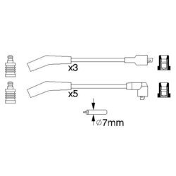 Sada zapaľovacích káblov BOSCH 0 986 356 819 - obr. 4