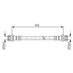 Brzdová hadica BOSCH 1 987 481 553
