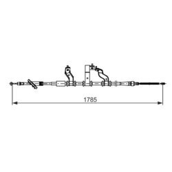 Ťažné lanko parkovacej brzdy BOSCH 1 987 482 741 - obr. 4