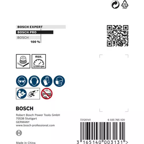 BOSCH Hrncová kefa PRO Metal clean, 70 × 0,30 mm, závit (5)