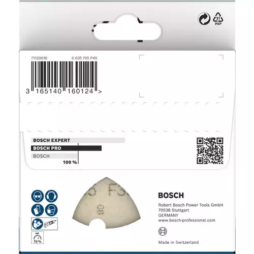 BOSCH Brúsny papier PRO F355, 93 mm, G120, 5 ks (6)