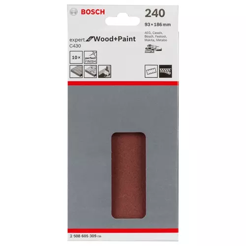 BOSCH Brúsny list C430, 10-kusové balenie (3)