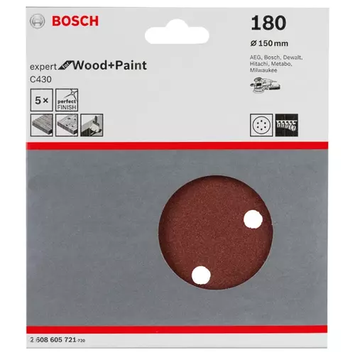 BOSCH Brúsny list C430, 5-kusové balenie (3)