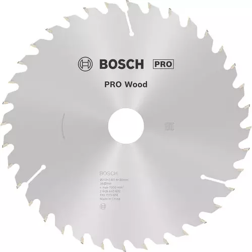 BOSCH Kotúč PRO Wood na drevo pre okružné píly, 210 x 2,8 x 30 mm (6)