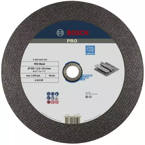 BOSCH Rezací kotúč PRO Metal, 300 × 2,8 × 25,4 mm (4)