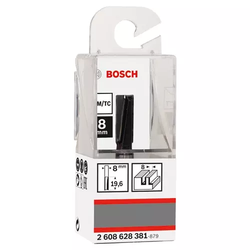 BOSCH Rovná fréza, 8 mm, d1 = 8 mm, l = 19,6 mm, g = 51 mm (3)