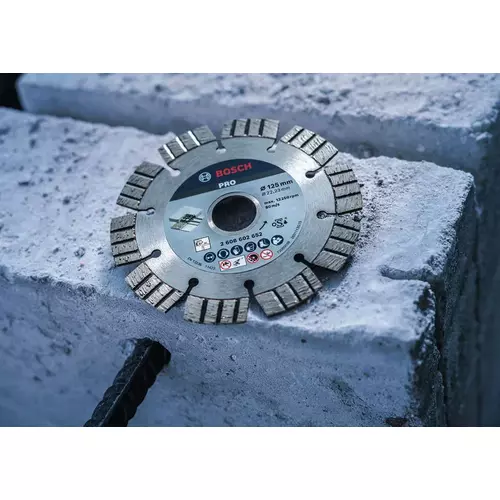 BOSCH Diamantový kotúč PRO Concrete, 125 x 22,23 mm (16)