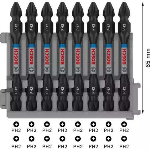 BOSCH Sada PRO Impact Set s držiakom bitov Quick Change a Pick and Click balením, PH2, PZ2, T15, T20, T25, T30, QC BH, 50 mm, 8 ks (4)