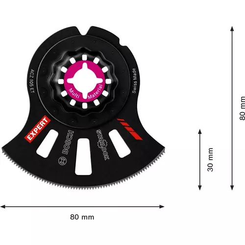 BOSCH Multifunkčný list EXPERT MultiMaterial Segment Blade ACZ 105 ET, 1 ks