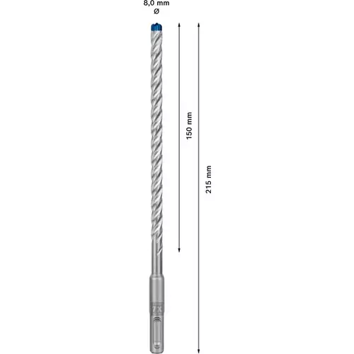 BOSCH Príklepový vrták EXPERT SDS plus-7X, 8 x 150 x 215 mm, 30 ks