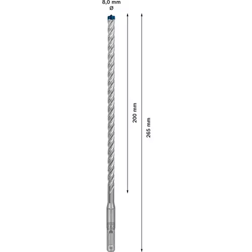 BOSCH Príklepový vrták EXPERT SDS plus-7X, 8 x 200 x 265 mm, 30 ks