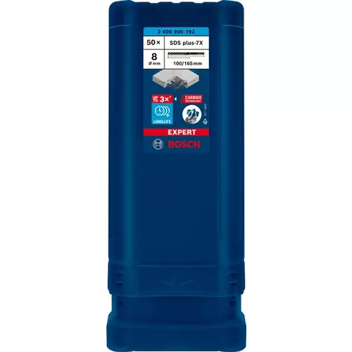 BOSCH Príklepový vrták EXPERT SDS plus-7X, 8 x 100 x 165 mm, 50 ks (2)