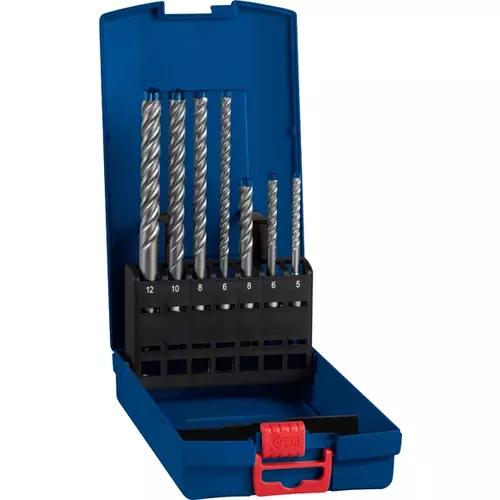 BOSCH Sada príklepových vrtákov EXPERT SDS plus-7X 5/6/6/8/8/10/12 mm, 7 ks (3)