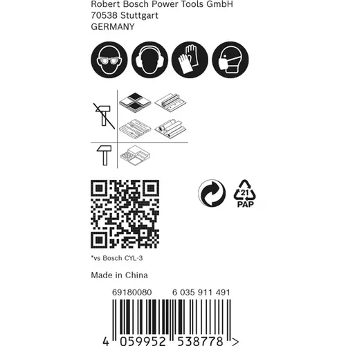 BOSCH Sada vrtákov EXPERT HEX-9 MultiConstruction, 5/6/8 mm, 3 ks (2)