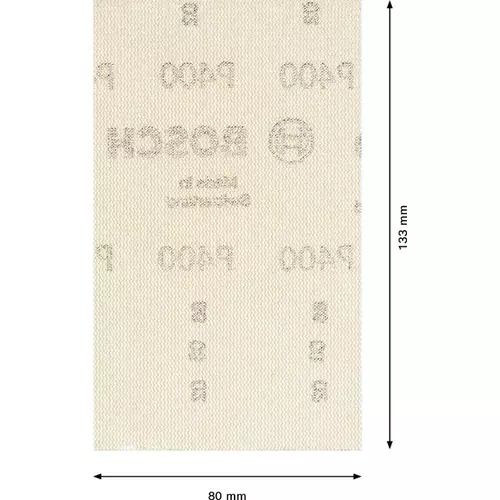 BOSCH Brúsny papier EXPERT M480 pre orbitálne brúsky, 80 x 133 mm, zrnitosť 400, 10 ks (4)