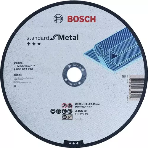 BOSCH Rovný rezací kotúč Standard for Metal, 230 mm, 22,23 mm (4)