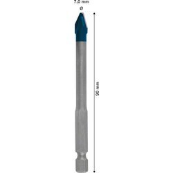 BOSCH Súprava vrtákov EXPERT HEX-9 HardCeramic 7 × 90 mm (4)