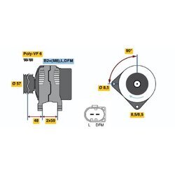 Alternátor BOSCH 0 124 325 178 - obr. 4