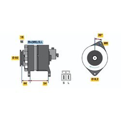 Alternátor BOSCH 0 986 042 241