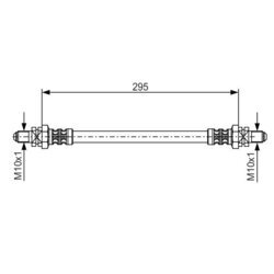 Brzdová hadica BOSCH 1 987 476 382