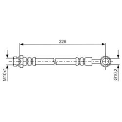Brzdová hadica BOSCH 1 987 481 743