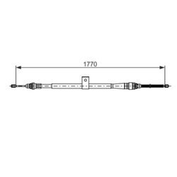 Ťažné lanko parkovacej brzdy BOSCH 1 987 482 739 - obr. 4