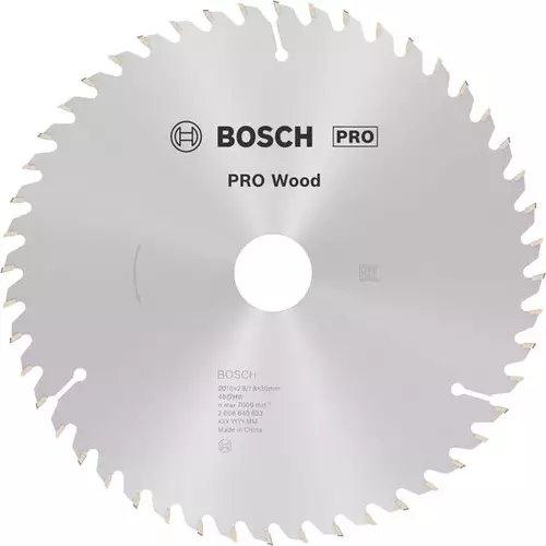 BOSCH Kotúč PRO Wood na drevo pre okružné píly, 210 x 2,8 x 30 mm (6)