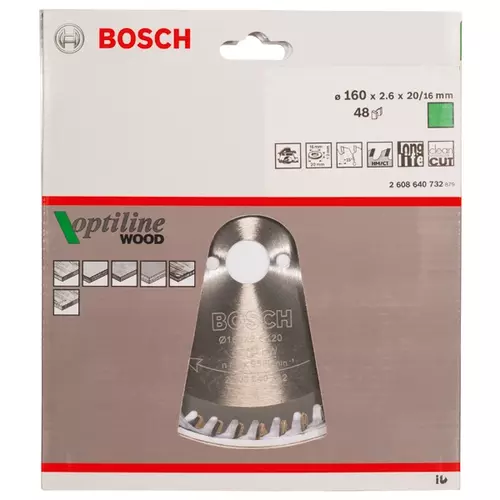 BOSCH Kotúč PRO Wood na drevo pre okružné píly, 160 x 2,6 x 20 mm (20)