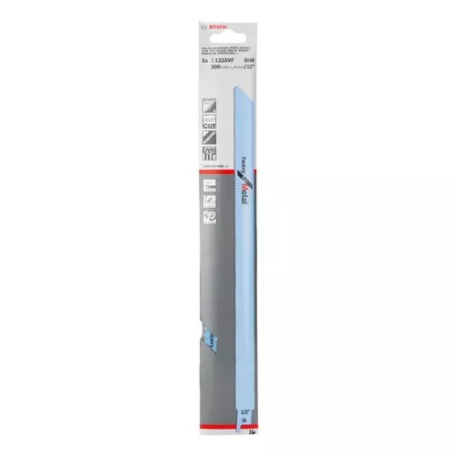 BOSCH Pílový list PRO Metal Demolition S 1225 VF, 1,25 x 19 x 300 mm, 5 ks (10)