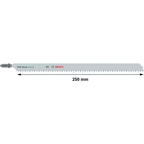 BOSCH List do priamočiarej píly PRO Wood precise T1044DP 250 mm, 3 ks