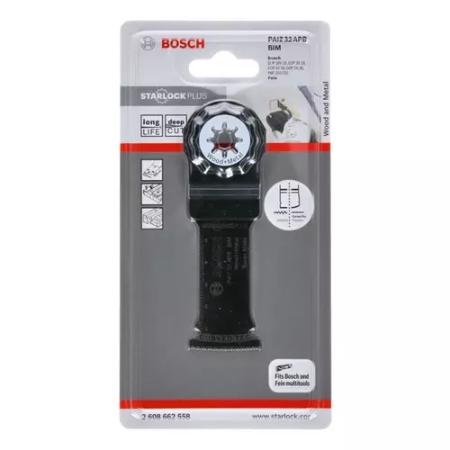 BOSCH BIM pílový list na rezy so zanorením PAIZ 32 APB Wood and Metal (2)