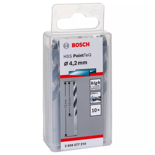 BOSCH Skrutkovitý vrták HSS PointTeQ 4,2 mm