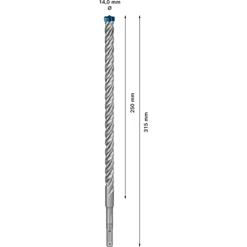 BOSCH Príklepový vrták EXPERT SDS plus-7X, 14 x 250 x 315 mm