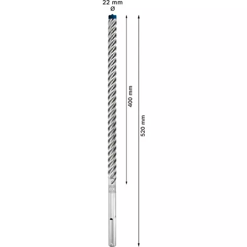 BOSCH Príklepový vrták EXPERT SDS max-8X, 22 x 400 x 520 mm