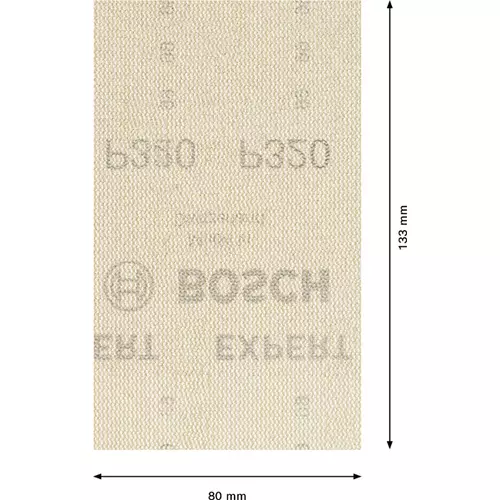 BOSCH Brúsny papier EXPERT M480 pre orbitálne brúsky, 80 x 133 mm, zrnitosť 320, 10 ks (4)