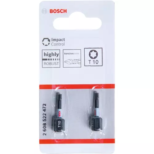 BOSCH Bit PRO Torx Impact, T10, 25 mm, 2 ks (16)