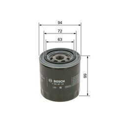 Olejový filter BOSCH F 026 407 133 - obr. 4