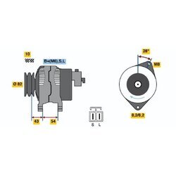 Alternátor BOSCH 0 986 046 361