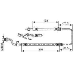 Brzdová hadica BOSCH 1 987 481 894