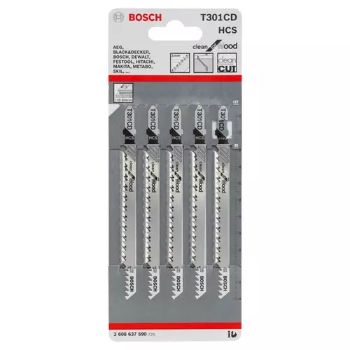 BOSCH Pílový list do priamočiarych píl T 301 CD (3)