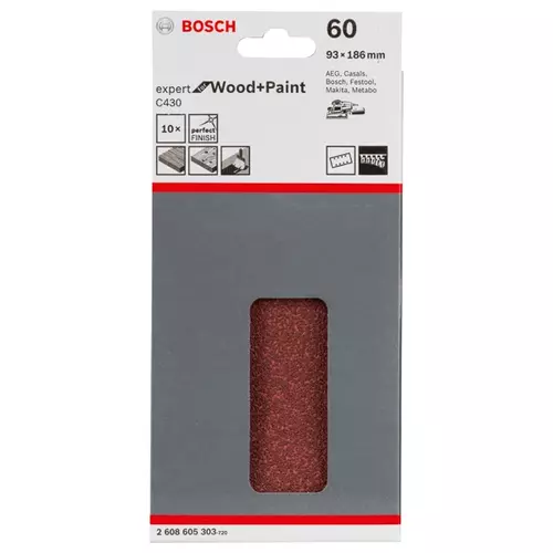 BOSCH Brúsny list C430, 10-kusové balenie (3)