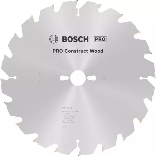 BOSCH Kotúč PRO Construct Wood na drevo pre okružné píly, 300 x 3,2 x 30 mm (6)