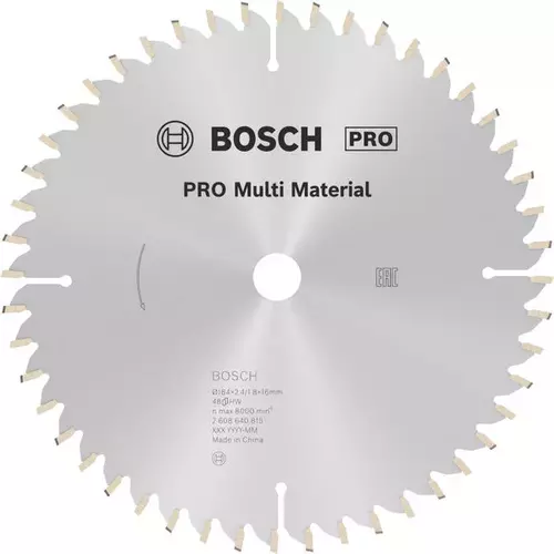 BOSCH Kotúč PRO Multi Material pre okružné píly, 184 x 2,4 x 16 mm (6)